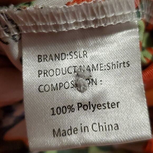 SSLR tropical large boys button down shirt - Picture 6 of 6